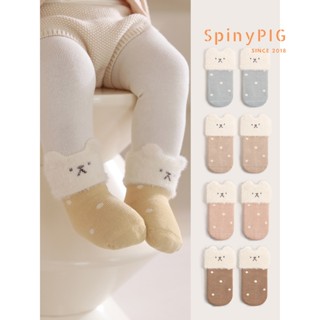  Tất chân cho bé trai bé gái 0-5 tuổi cao cổ lông dày ấm mềm mại cho mùa thu đông 