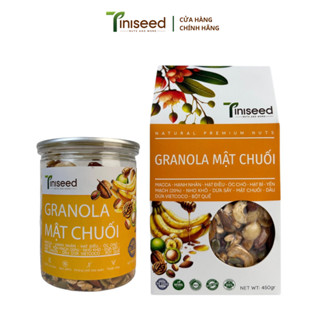 Granola Mật Chuối TINISEED Đường Huyết Thấp , Ngũ Cốc Dinh Dưỡng, Ngũ Cốc Ăn Sáng Tiện Lợi