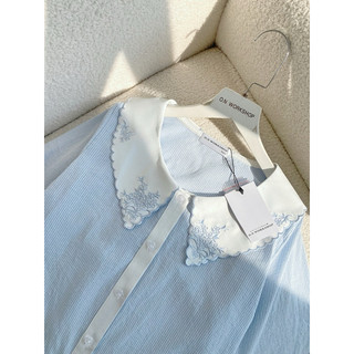 𝗛𝗮̀𝗻𝗴𝗰𝗵𝗶́𝗻𝗵 𝗵𝗮̃𝗻𝗴  Set Pyjama cổ hoa thêu Lily form rộng O.N WORKSHOP