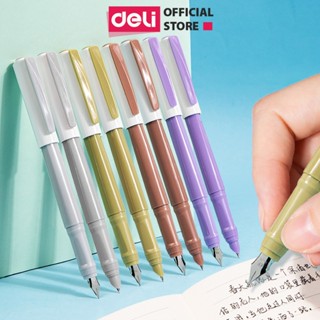 Bút Máy Học Sinh Thay Ống Mực Cao Cấp Deli Bút Luyện Viết Chữ Đẹp Cố Định Cách Cầm Nắm Màu Macaron Cho Học Sinh Tiểu Học