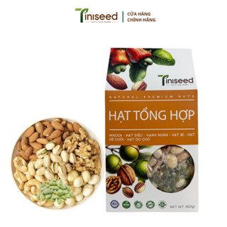 Hạt Tổng Hợp  TINISEED Mix Nuts 6 Loại Hạt Dinh Dưỡng Cao Cấp, Ăn Sáng, Ăn Vặt Healthy - 450g
