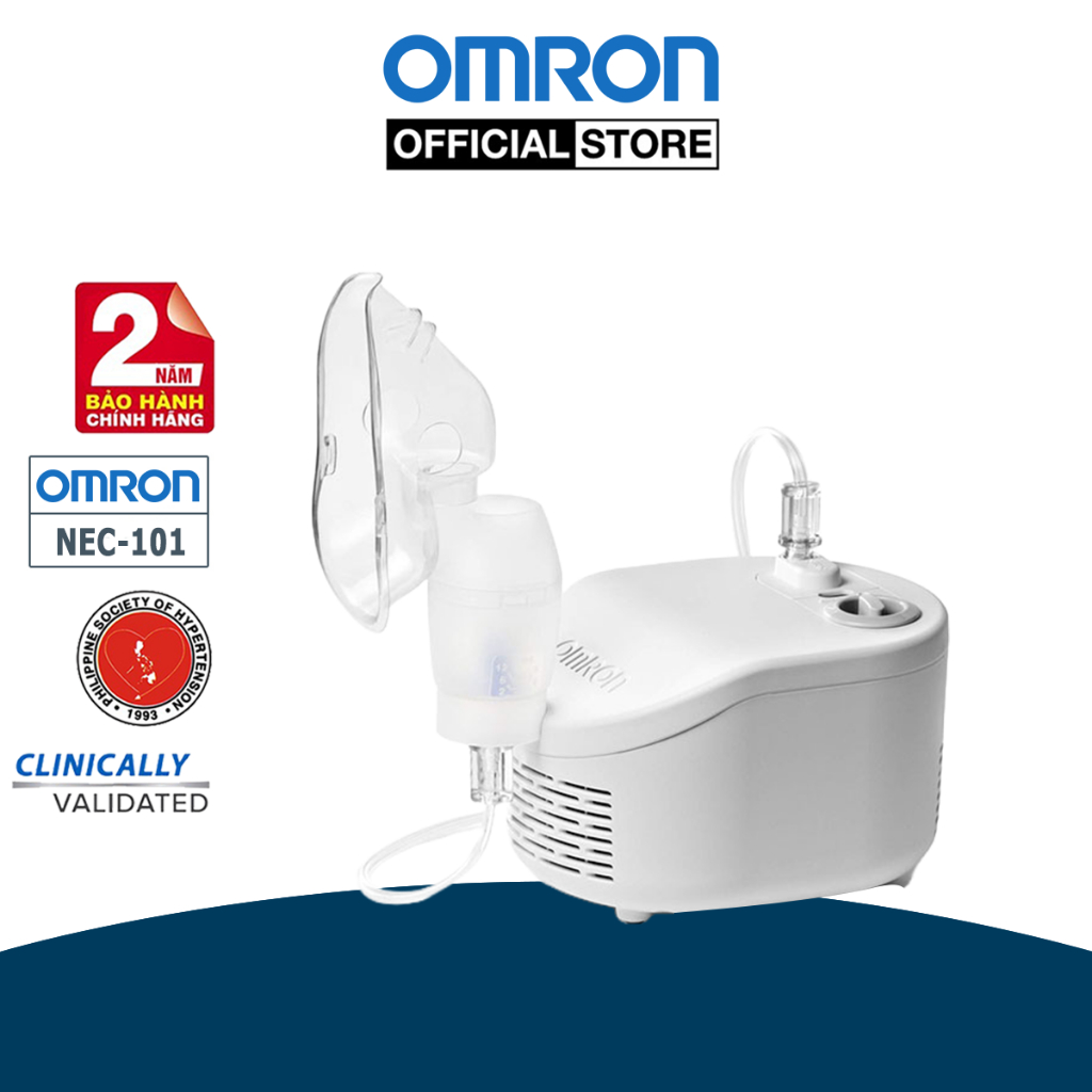 Máy Xông Khí Dung , Xông Mũi Họng Omron NE-C101 | Thương Hiệu Nhật Bản - Bảo Hành 24 Tháng