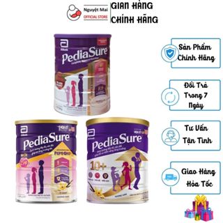 Combo 2 Hộp Sữa Bột PediaSure Ít Ngọt Hương Vani / PediaSure 10+ / Pediasure Úc - Hộp 800g/ 850g