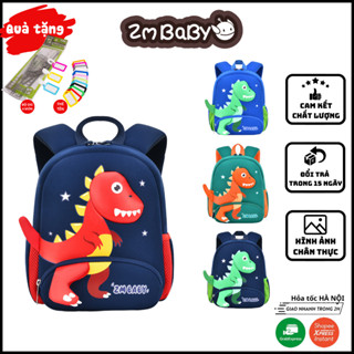  Balo cho bé trai học mầm non mẫu giáo hình khủng long 3D ZMBABY KLD-98 Ba lô cho bé từ 2 đến 5 tuổi 