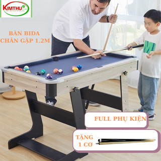 Bàn bida/ bi a mini cỡ lớn- chân gập- cao cấp- vô cùng tiện lợi - đồ chơi vận động cho bé, gia đình