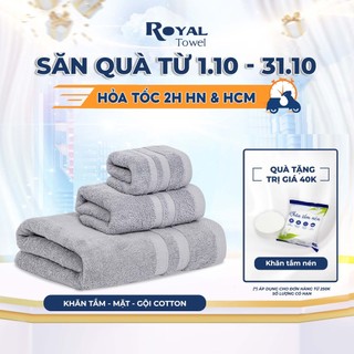 Khăn Tắm Gội Đầu Lau Mặt ROYAL TOWEL 100%...