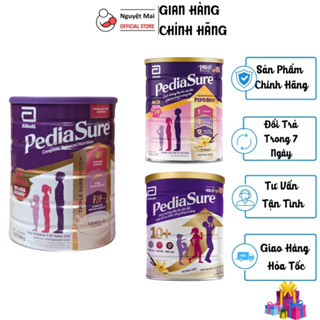 Combo 3/4/6 Hộp Sữa Bột PediaSure Ít Ngọt Hương Vani / PediaSure 10+ / PediaSure Úc - Hộp 800g/ 850g