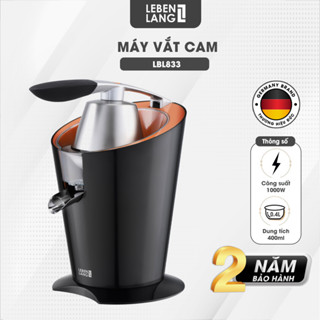  Máy vắt cam Lebenlang LBL833 - Công suất lớn 1000W dung tích 400ml - Hàng chính hãng bảo hành 2 năm 