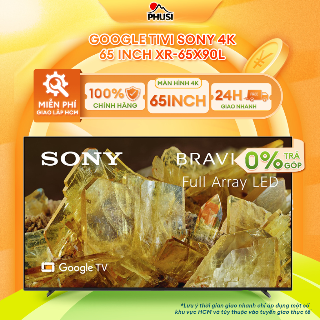 XR-65X90L Google Tivi Sony 4K 65 inch XR-65X90L - [MIỄN PHÍ GIAO LẮP]