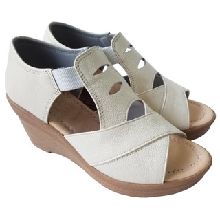  Giày Đế Xuồng Nữ BIGBEN Da Bò Thật Cao 7 Phân GĐX88 