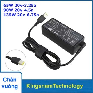 Sạc laptop lenovo USB 20V 2.25A 45W 20V3.25A 65W 20v 4.5A 90W 20v 6.75a 135W thay thế adapter Lenovo ThinkPad chân vuông