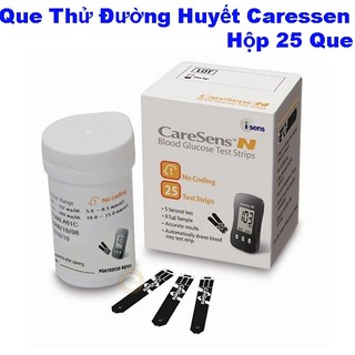 Que Thử Đường Huyết CareSens N (Hộp 25 Test)