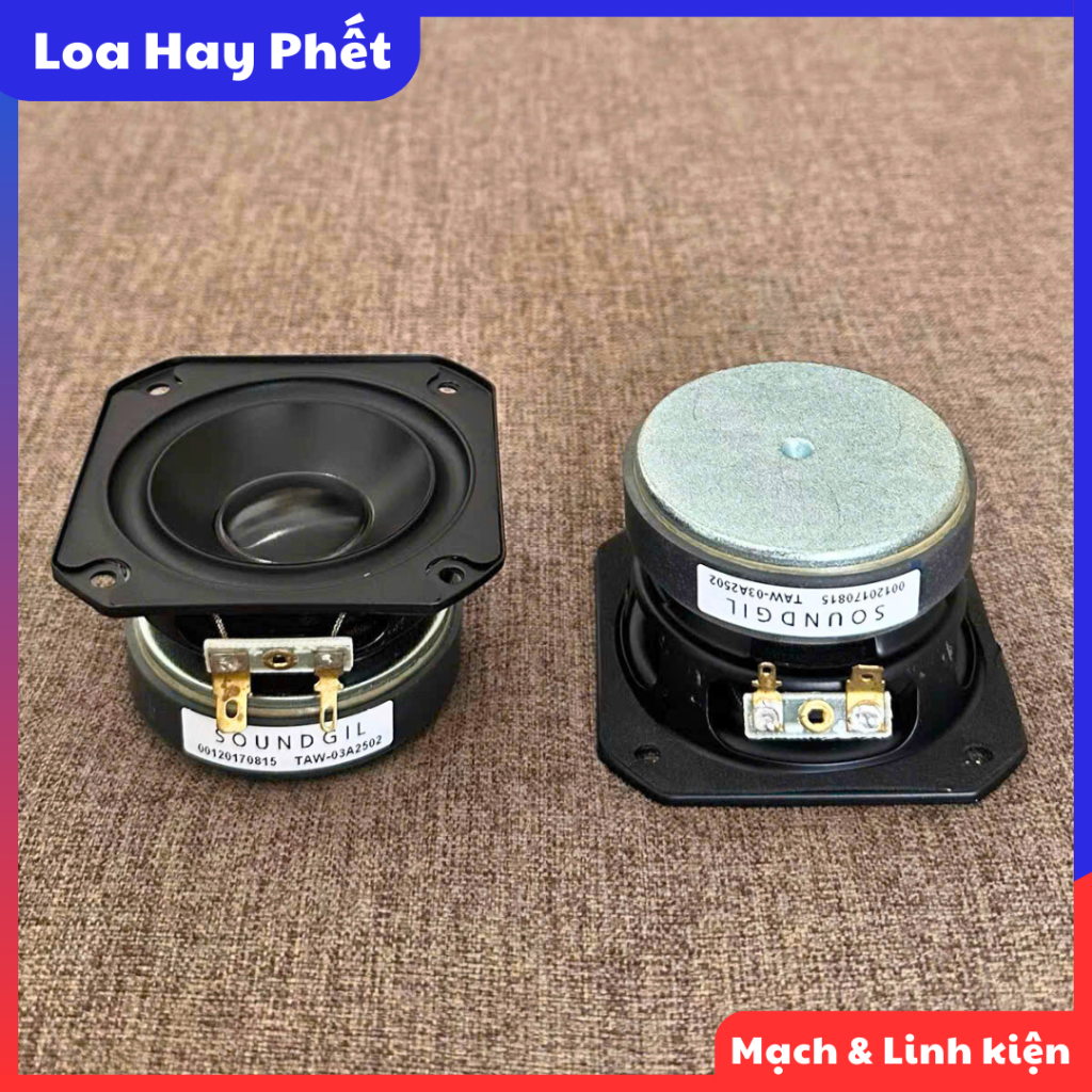 Củ Loa Mid Bass Sound Gil 3 inch 4ohm 20-50w. DIY loa siêu Trầm , siêu Bass từ Loa Hay Phết