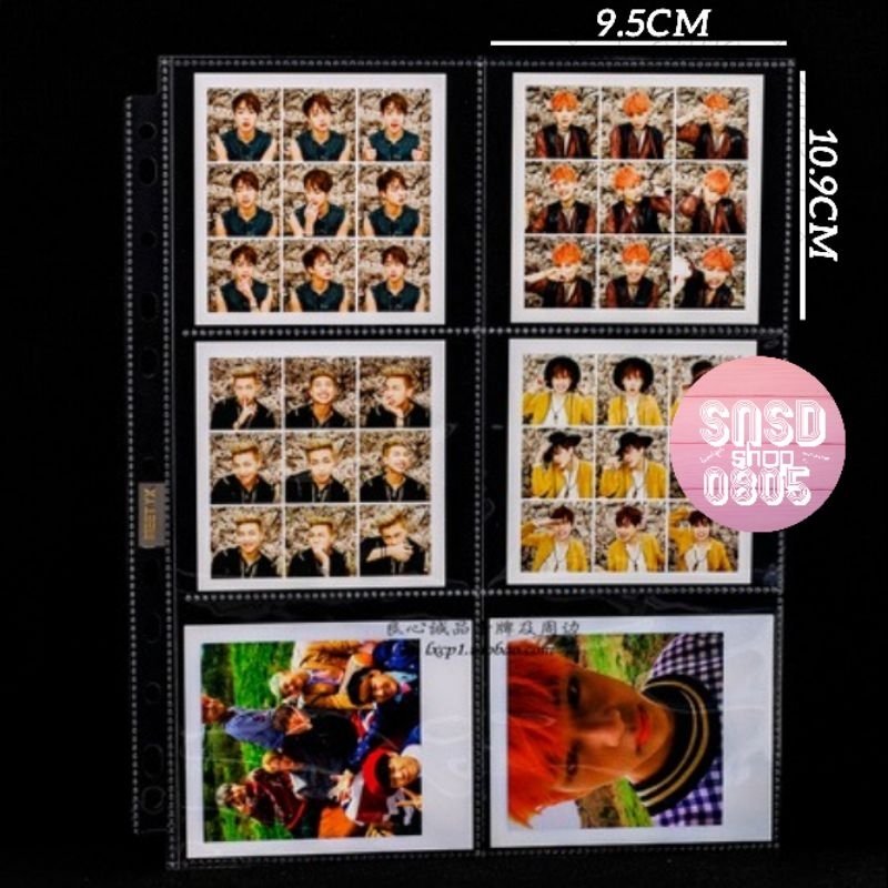 Sheet Card MeeT - MeeT YX Chính Hãng Size A4 Chính Hãng , Sheet Card 6 ô Đựng Pola Vuông