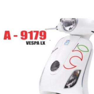 Tem Vespa LX Apple DECAL 3A