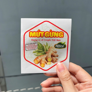 55 TEM LỤC GIÁC 7X8CM - MỨT GỪNG