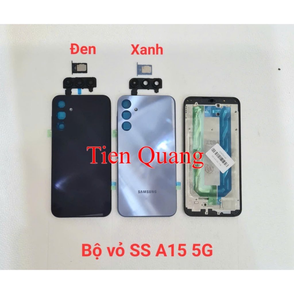 Bộ vỏ Samsung A15 5G (gồm vỏ, kính cam, nút bấm, xương, khe sim)