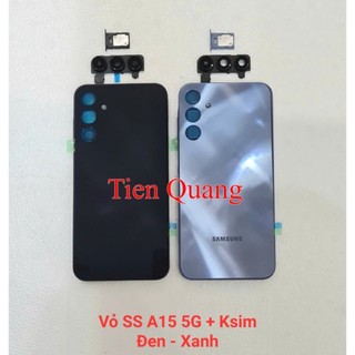Bộ vỏ Samsung A15 5G (gồm vỏ, kính cam, nút bấm, xương, khe sim)