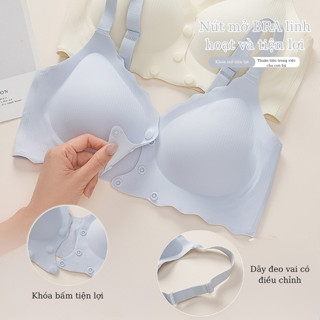  Áo Lót Bra Mẫu Mới 2025 Bầu Và Sau Sinh Larosa Chất Liệu Su Tăm Không Đường May Có Cúc Mở Thuận Tiện Bé Ti LA126A 