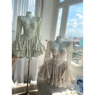 [HAN’S STORE ] VÁY REN HOA TAY LOE FORM SIÊU XOÈ BỒNG BỀNH( ẢNH THẬT)