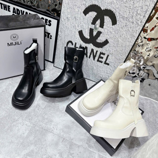  Boot nữ MPB da mềm mũi tròn khoá cạnh chuẩn loại 1 fullbox Mijili  có sẵn  