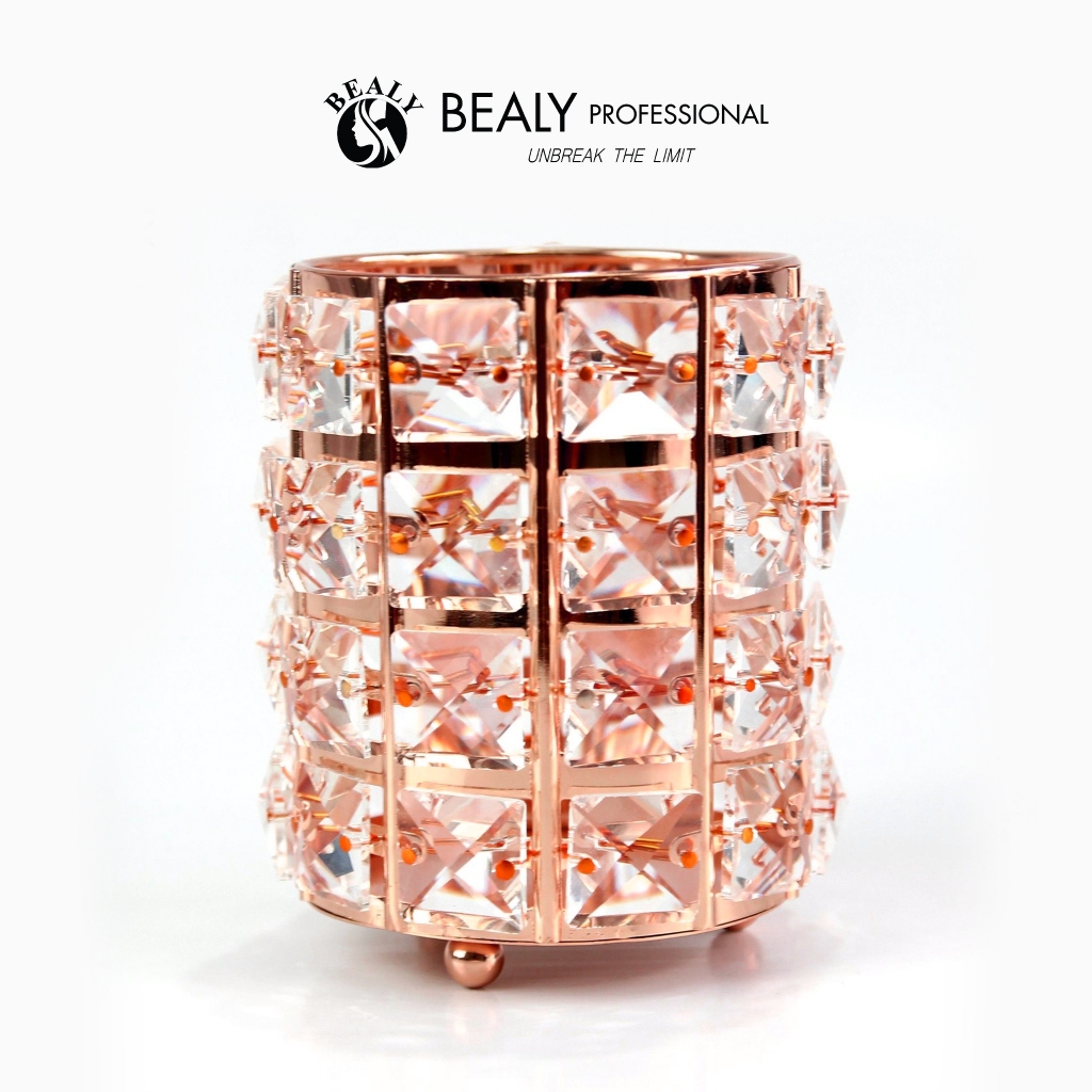 Lọ Đựng Cọ Trang Điểm Pha Lê Bealy