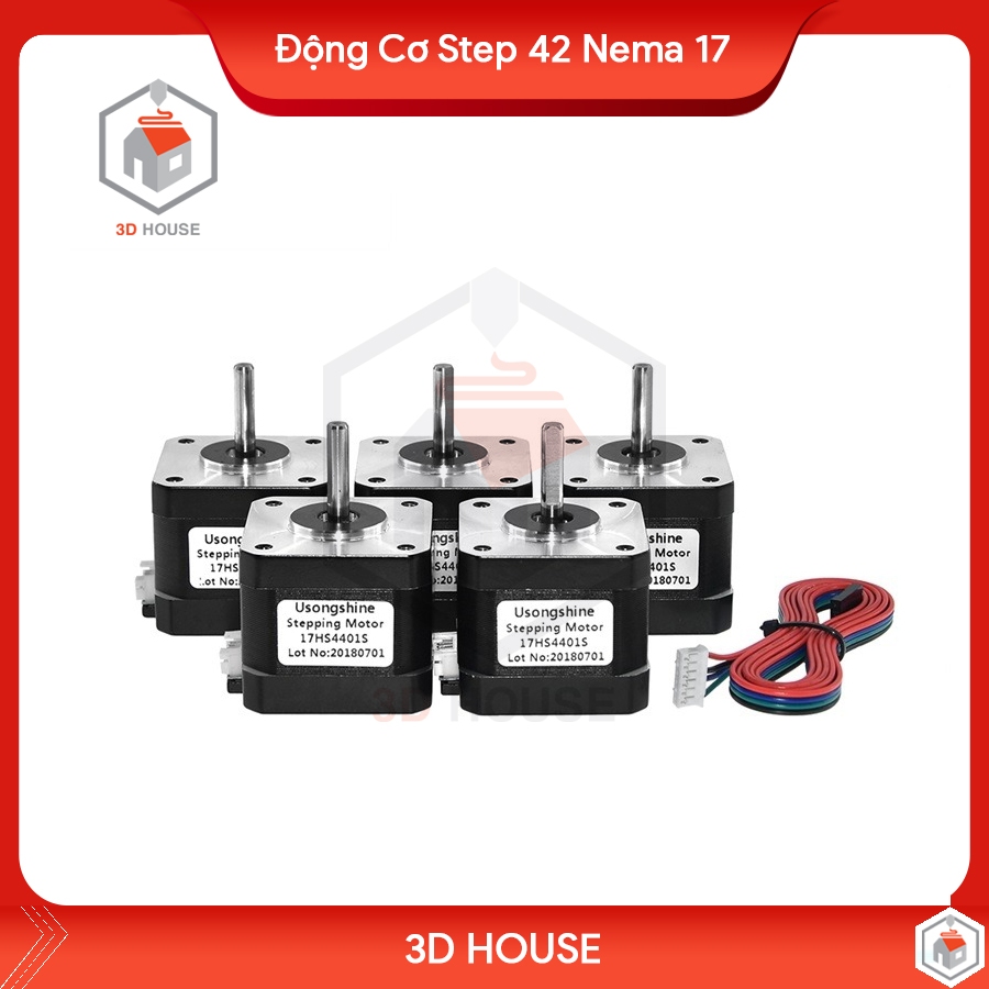 Động Cơ Bước - Step Nema 17 Size 42 Hàng Mới và Hàng Tháo Máy