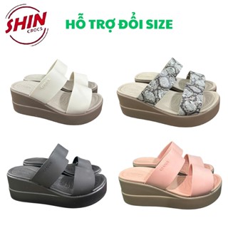 Dép Cross Đế Cao 7 cm Brooklyn Mid Wedge Chính Hãng, Size 35 37 38 39 40