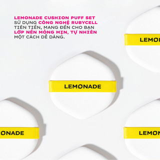[HÀNG TẶNG KÈM] SET 2 BÔNG ĐÁNH PHẤN - LEMONADE CUSHION PUFF