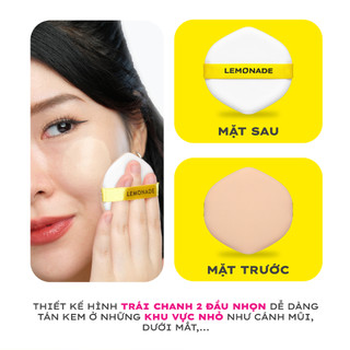 [HÀNG TẶNG KÈM] SET 2 BÔNG ĐÁNH PHẤN - LEMONADE CUSHION PUFF