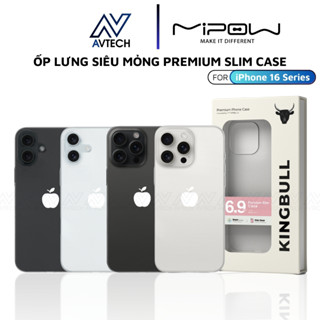 Ốp Lưng Trong Siêu Mỏng MIPOW KINGBULL cho iPhone 16 Pro Max / 16 Pro / 16 Plus / 16, PREMIUM SLIM CASE - CHÍNH HÃNG
