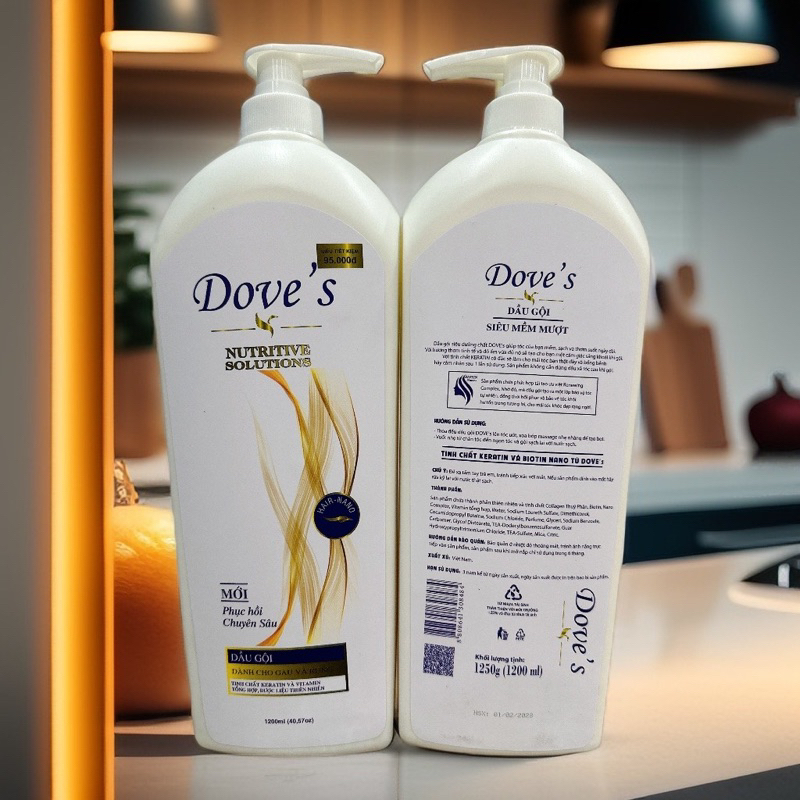 Dầu gội dove chai 1200ml