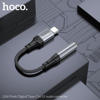 Cáp chuyển đổi Type-C sang 3.5 dây bọc dù Hoco LS36