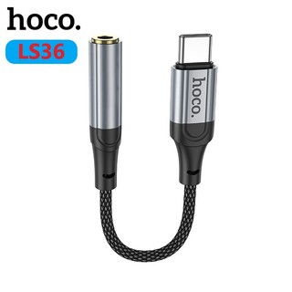 Cáp chuyển đổi Type-C sang 3.5 dây bọc dù Hoco LS36