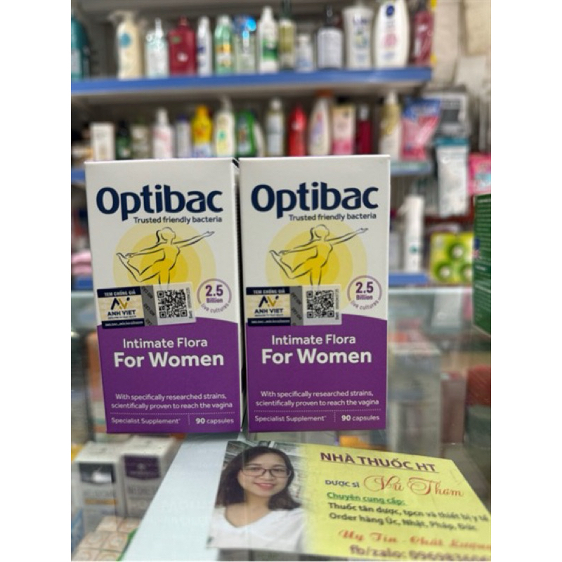 [ Nhập khẩu chính hãng ] Men Vi Sinh Optibac Probiotics loại 90 viên Dành cho phụ nữ  - Hàng nhập kh