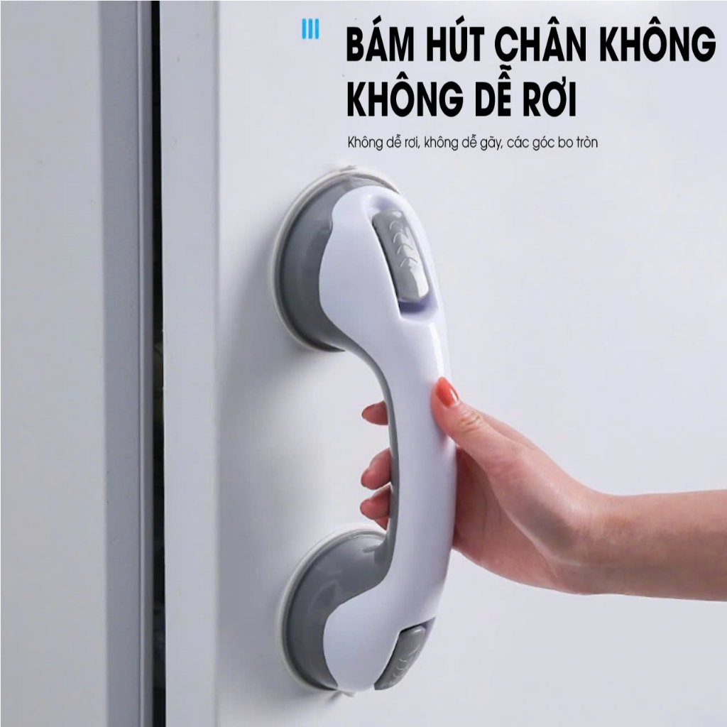 Tay vịn cầm nắm chắc chắn cho bé đứng tắm, đỡ vịn bà bầu, người già an toàn trong nhà vệ sinh