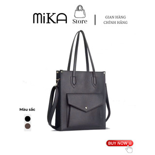   TẶNG KÈM VÍ  Túi xách da nữ tote đựng Laptop 15 inch A4 công sở bản to đi làm đi học size 35cm MB697 