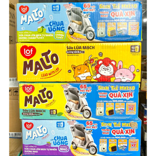 Thùng Sữa Lúa Mạch Lof Malto 180ml x 48 Hộp [ Bọc Chống Sốc ]