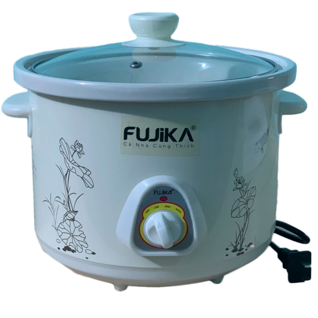 Nồi Kho Cá Thịt 2.5L,Nồi Nấu Chậm,Nồi Nấu Cháo ,Nồi Chưng Yến,Nồi Tiềm 2.5L Fujika KC25 Giao Màu Ngẫu Nhiên