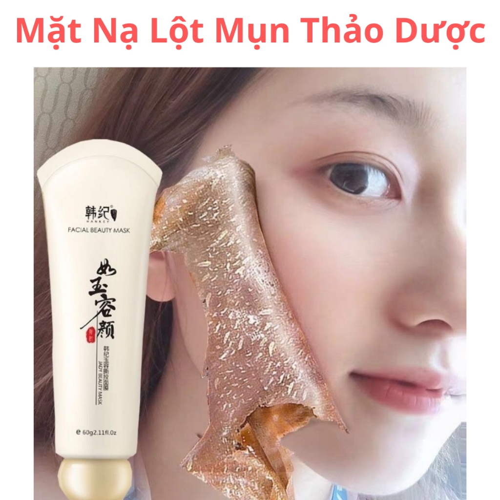 Mặt Nạ Lột Mụn Thảo Dược Giảm Mụn Cám Mụn Đầu Đen Hiệu Quả Dạng Tuýp Dễ Sử Dụng