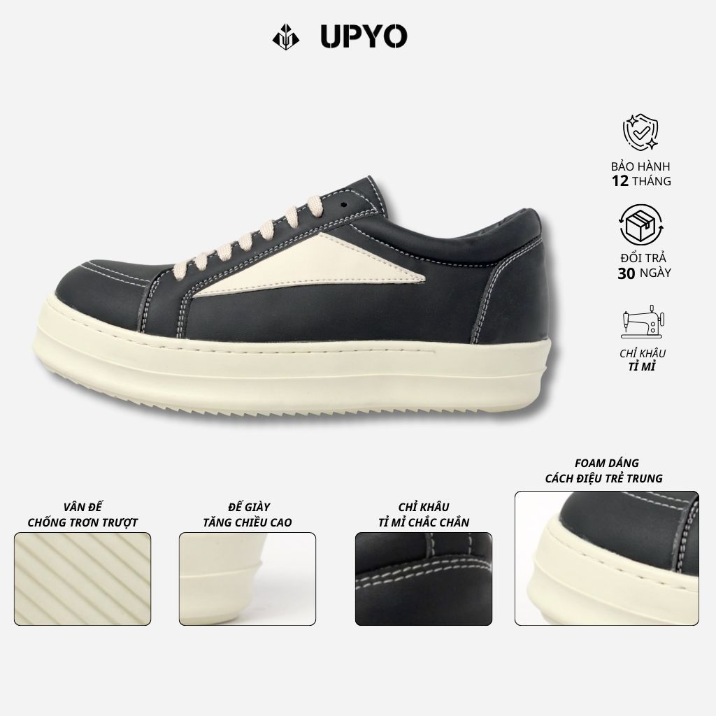 Giày Nam Nữ Upyo Demeter, Sneaker tăng chiều cao, Giày thể thao chống trơn trượt BH 1năm (UG04.01)