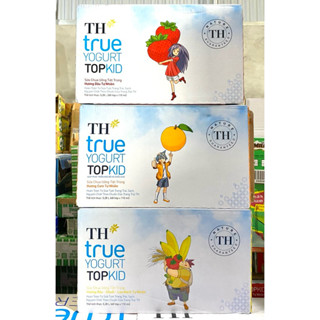  Sữa TH True Yogurt Top Kid 48 hộp x 110ml Dâu Cam Chuối. 