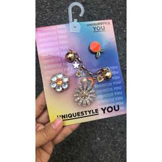 (Auth USA) Charm crocs kim loại