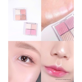 Phấn bắt sáng WAKEMAKE Glow Contouring Highlighter Palette