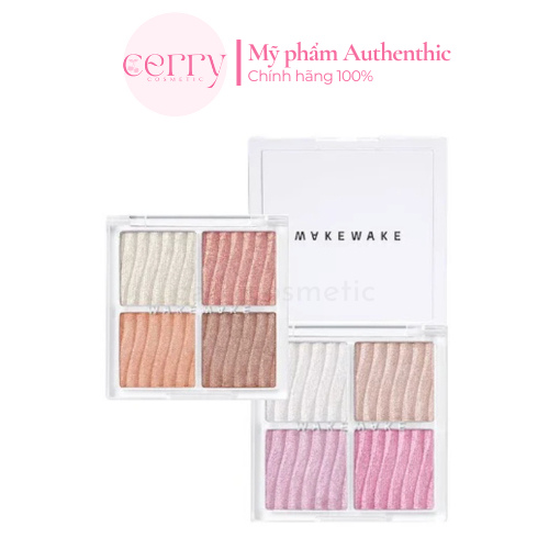 Phấn bắt sáng WAKEMAKE Glow Contouring Highlighter Palette