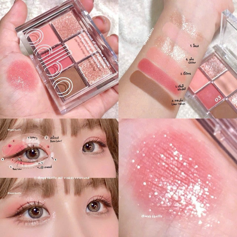 Bảng phấn mắt 6 ô  𝑶𝒅𝒃𝒐 𝑺𝒊𝒈𝒏𝒂𝒕𝒖𝒓𝒆 𝑬𝒚𝒆𝒔𝒉𝒂𝒅𝒐𝒘 𝑷𝒂𝒍𝒆𝒕𝒕𝒆 𝑶𝑫𝟐𝟕6