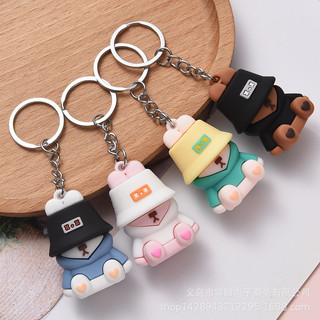 Móc Khoá Gấu Đội Mũ Cute