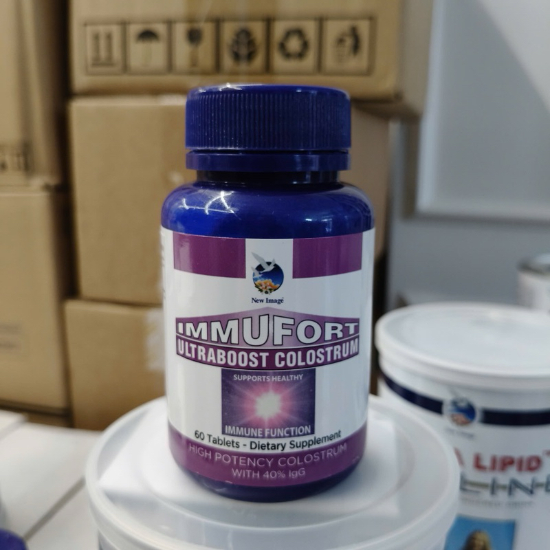 [ Kèm hóa đơn ] Viên Uống Immufort Ultraboost colostrum Sữa non alpha lipid 60viên.