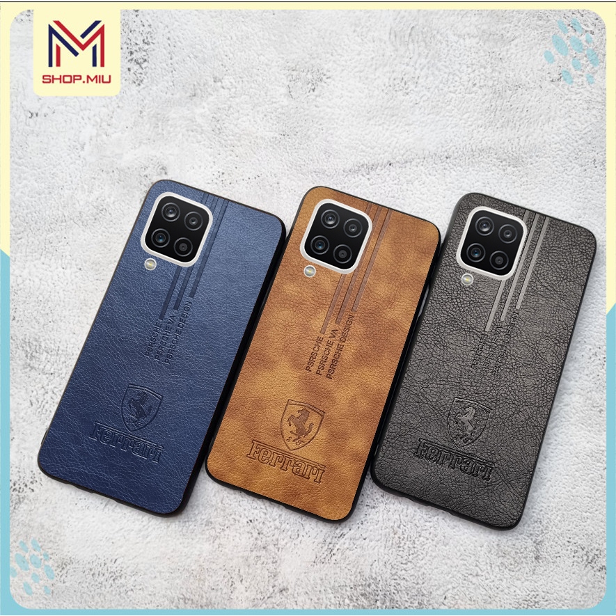 Ốp da Ferari SamSung A12 , A22 , M12 , M22 , M32 , M33 , M53 ốp lưng samsung chống sốc