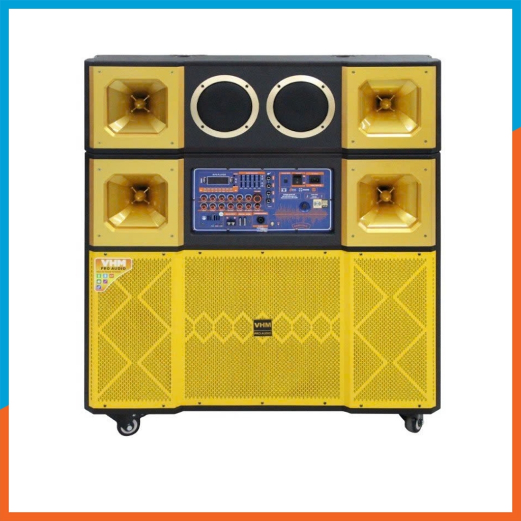 Loa Kéo 4 Tấc Đôi GD215-4T Bluetooth 5.3 Công Suất 3000W/Max 3 Đường Tiếng Tạng Kèm 2 Micro Cao Cấp